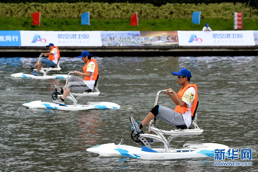 鄭州:全民健身水上行 鄭州:全民健身水上行